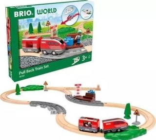 BRIO ZESTAW PULL BACK TRAIN