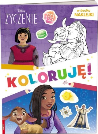 DISNEY. ŻYCZENIE. KOLORUJĘ!
