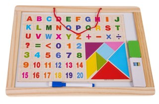 DREWNIANA TABLICA + AKCESORIA