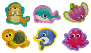 DREWNIANA TABLICA + PUZZLE OCEAN