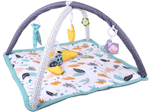 DUŻA EDUKACYJNA MATA DLA NIEMOWLĄT + MIĘKKA PODUSIA WAŁEK + ZABAWKI ZA5824