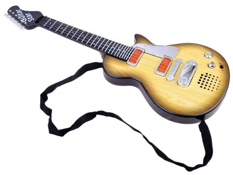 GITARA ELEKTRYCZNA ZABAWKA DLA DZIECKA MELODIE ŚWIATŁO + PASEK IN0169 JA