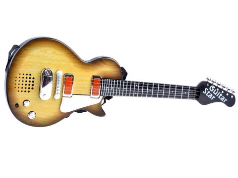 GITARA ELEKTRYCZNA ZABAWKA DLA DZIECKA MELODIE ŚWIATŁO + PASEK IN0169 JA