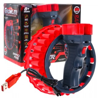 GROWLER PISTOLET DLA DZIECI 8+ NOWOCZESNY WYGLĄD + 28 PRZYSSAWEK STRZAŁEK Z PIANKI EVA