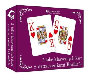 KARTY KLASYCZNE ZE ZNAKAMI BRAILLE'A