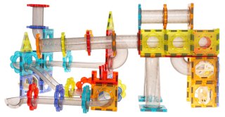 KLOCKI MAGNETYCZNE KULKA ŚWIECĄCY ZESTAW 176EL.