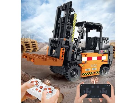 KLOCKI KONSTRUKCYJNE ZDALNIE STEROWANY WÓZEK WIDŁOWY RUCHOMY 722-ELE ZA5796