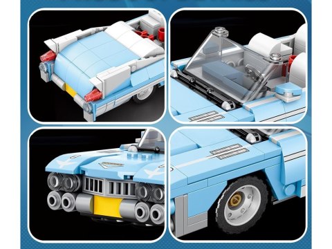 KLOCKI TECHNICZNE BŁĘKITNY KABRIOLET KLASYKA AMERYKAŃSKA 308-ELE ZA5791