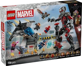 LEGO(R) SUPER HEROES 76314 KAPITAN AMERYKA: WOJNA...