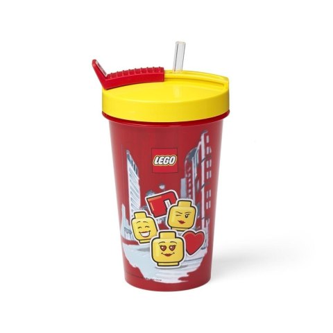 LEGO(R) KUBEK ZE SŁOMKĄ ICONIC GIRL