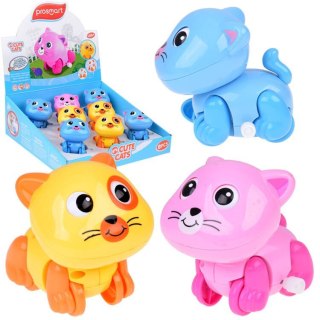 NAKRĘCANY KOLOROWY KOTEK PSOTEK RUSZA OGONKIEM ZABAWKA ZA1190