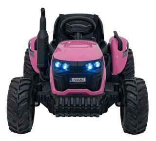 POJAZD TRAKTOR GROW 1804 RÓŻOWY