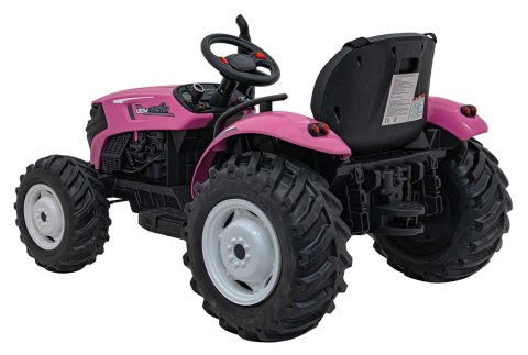 POJAZD TRAKTOR GROW 1804 RÓŻOWY