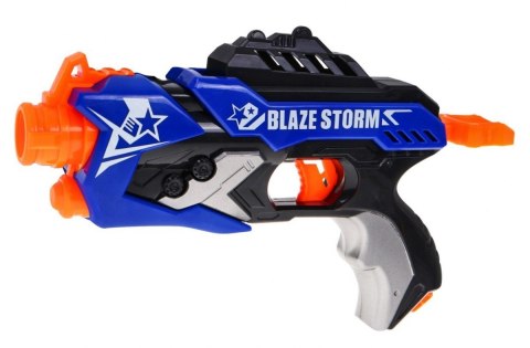 SPRĘŻYNOWY PISTOLET DLA DZIECI 8+ BLAZE STORM 5 POCISKÓW KULEK Z PIANKI + RĘCZNY MECHANIZM