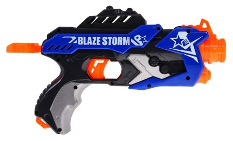 SPRĘŻYNOWY PISTOLET DLA DZIECI 8+ BLAZE STORM 5 POCISKÓW KULEK Z PIANKI + RĘCZNY MECHANIZM