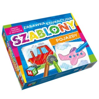 SZABLONY POJAZDY KREDKI ZESTAW KS0013