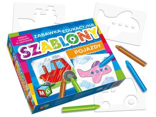 SZABLONY POJAZDY KREDKI ZESTAW KS0013