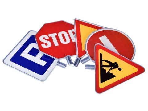 ZESTAW EDUKACYJNY - ZNAKI DROGOWE DO ZABAWY DLA DZIECI ZA5608