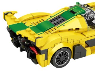 ZESTAW KLOCKÓW TECHNICZNYCH AUTO SPORTOWE ŻÓŁTE 368EL.