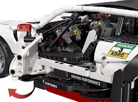 ZESTAW KLOCKÓW TECHNICZNYCH AUTKO SPORTOWE BIAŁE 2489EL.