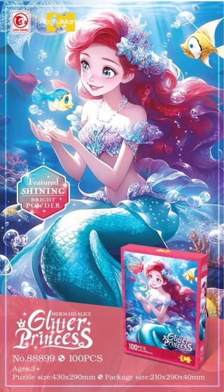 ZESTAW PUZZLI 100EL. SYRENKA