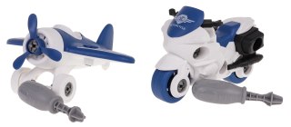 ZESTAW SAMOLOT I MOTOCYKL ROZKRĘCANY