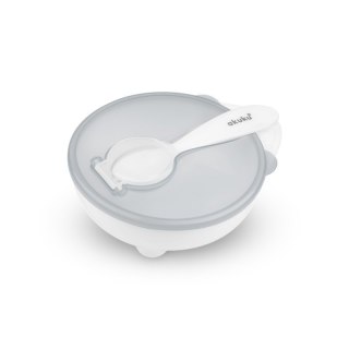 Miseczka z łyżeczką white AKUKU