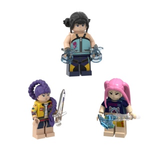 Nowe Kpop Demon Hunters Mini Figurki Akcji Klocki Konstrukcyjne Zabawki Gadżety Dekoracja Biurka Kolekcja Figurek Zabawka Prezent na Boże Narodzenie